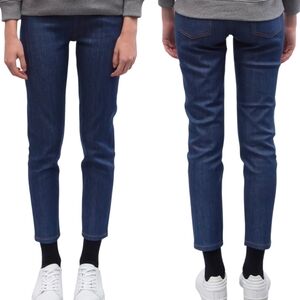 A.P.C. Etroit Court Low Rise Straight Leg Cropped Jean Japanese Stretch Denim 24